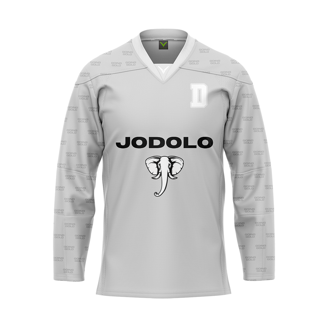 Jo Dolo Gray Sublimated With Twill Authentic Jersey
