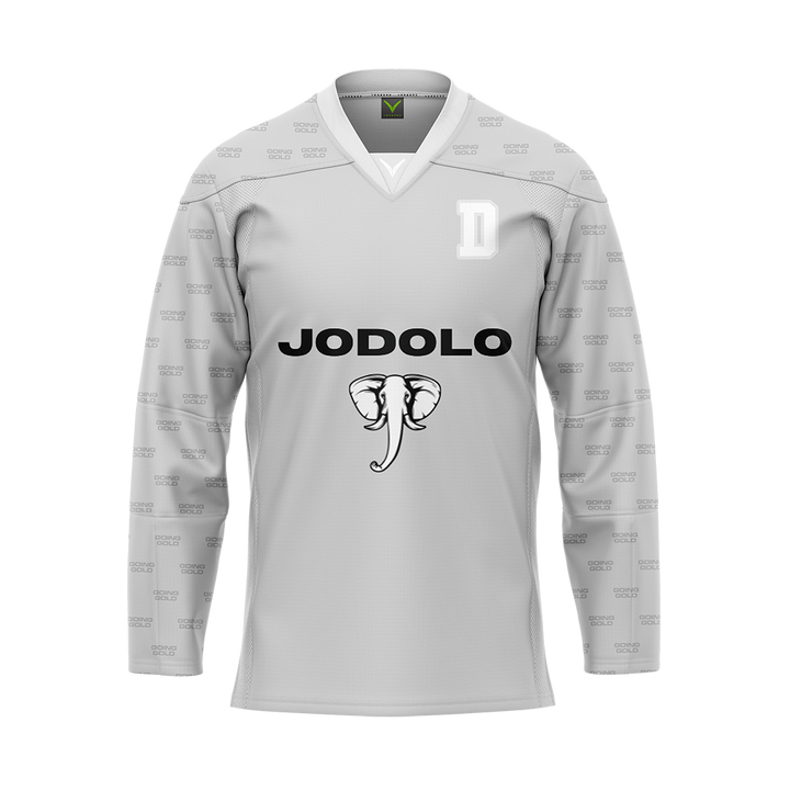 Jo Dolo Gray Sublimated With Twill Authentic Jersey