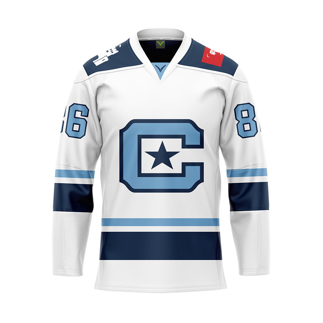 Citadel White Custom Replica Sublimated Jersey