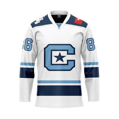 Citadel White Custom Replica Sublimated Jersey