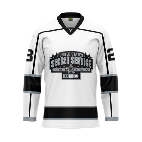 US Secret Service White Sublimated Jersey