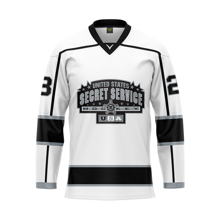 US Secret Service White Sublimated Jersey