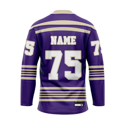 Custom University Of Washington Purple Alternate Replica Jersey