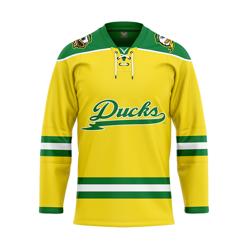 Oregon Yellow Authentic Sublimated With Twill Jersey