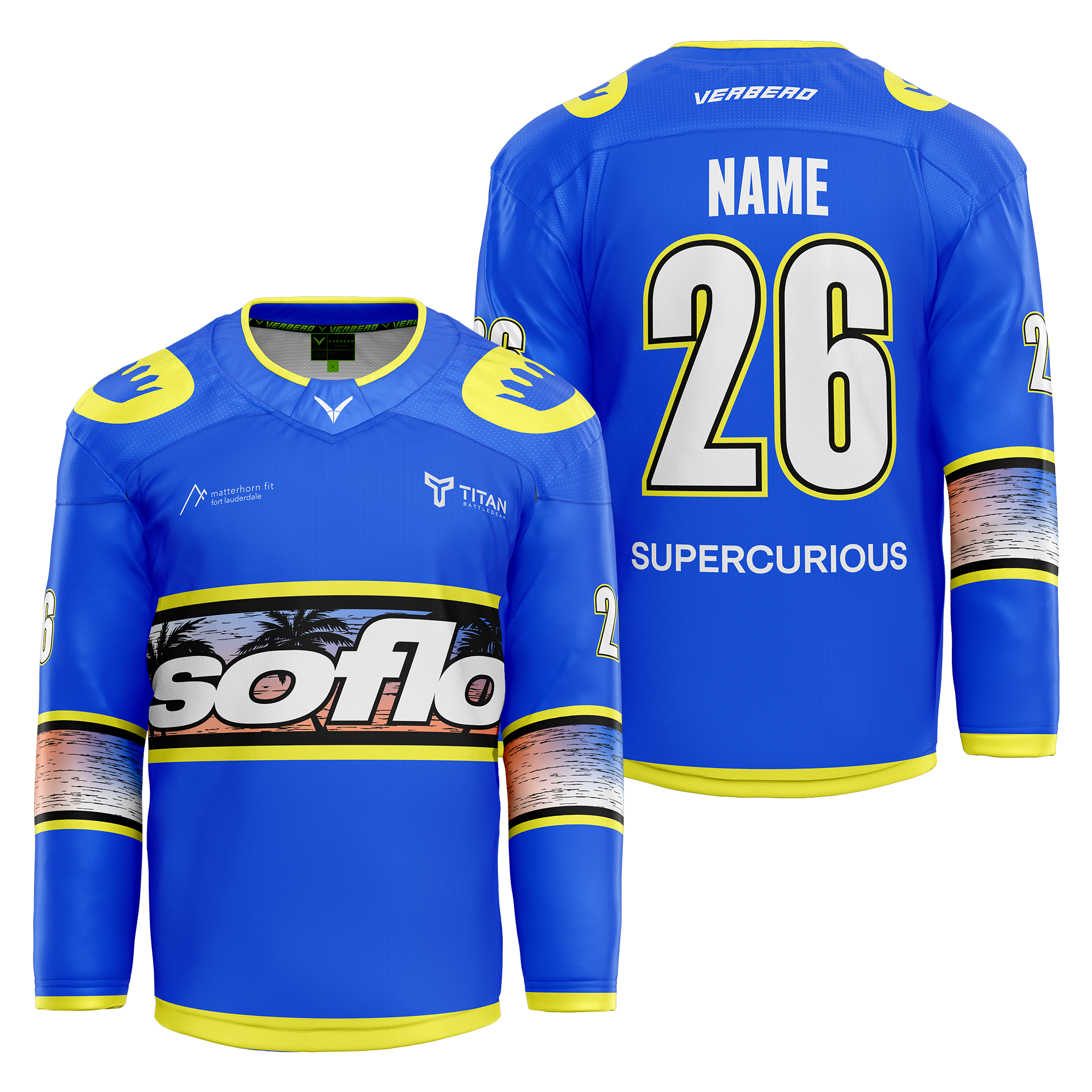 SoFlo Custom Blue Sublimated Jersey