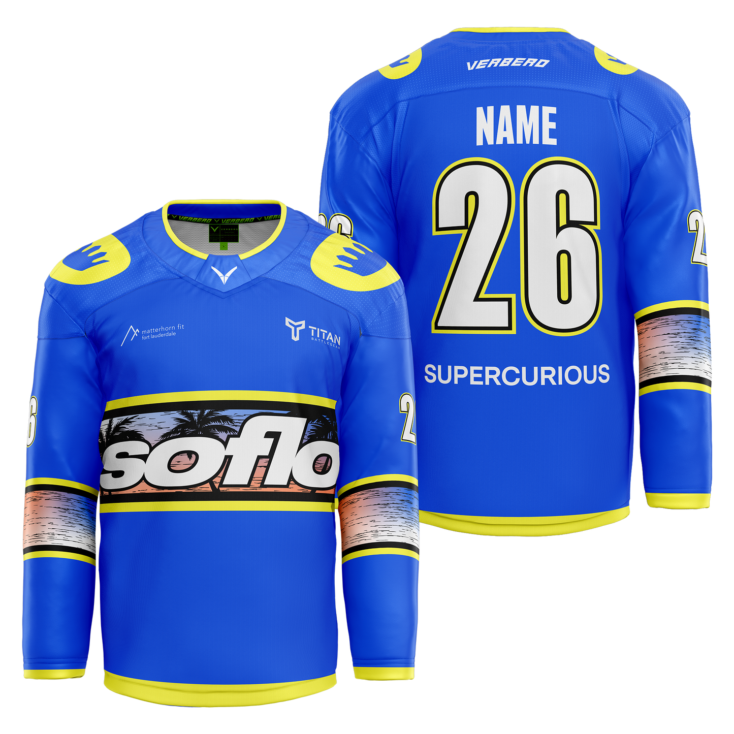SoFlo Custom Blue Sublimated Jersey