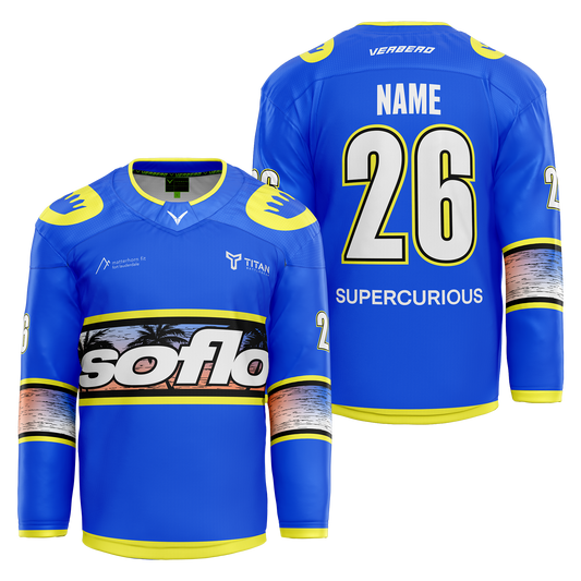 SoFlo Custom Blue Sublimated Jersey