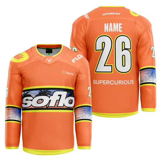 SoFlo Custom Orange Sublimated Jersey