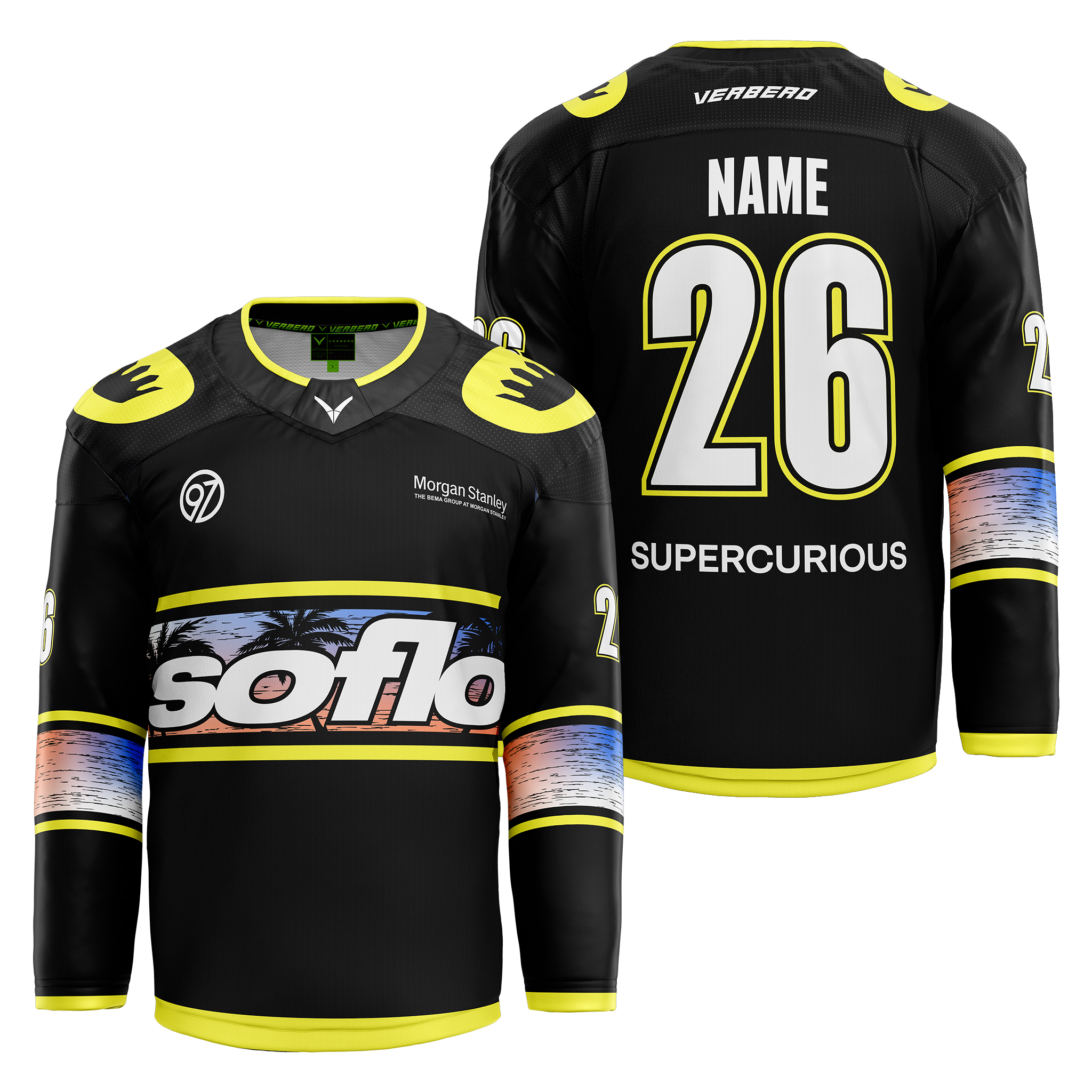 SoFlo Custom Black Sublimated Jersey