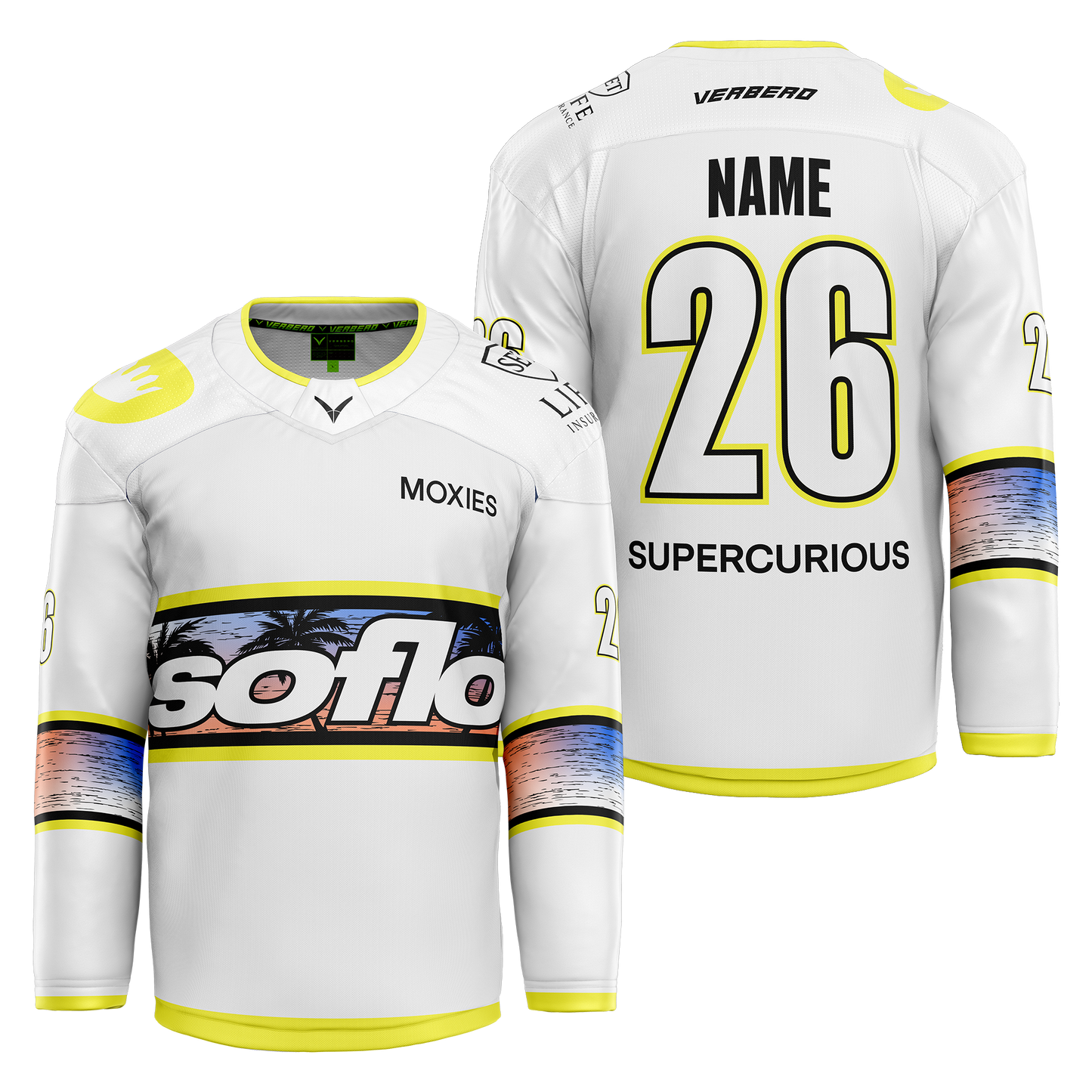 SoFlo Custom White Sublimated Jersey