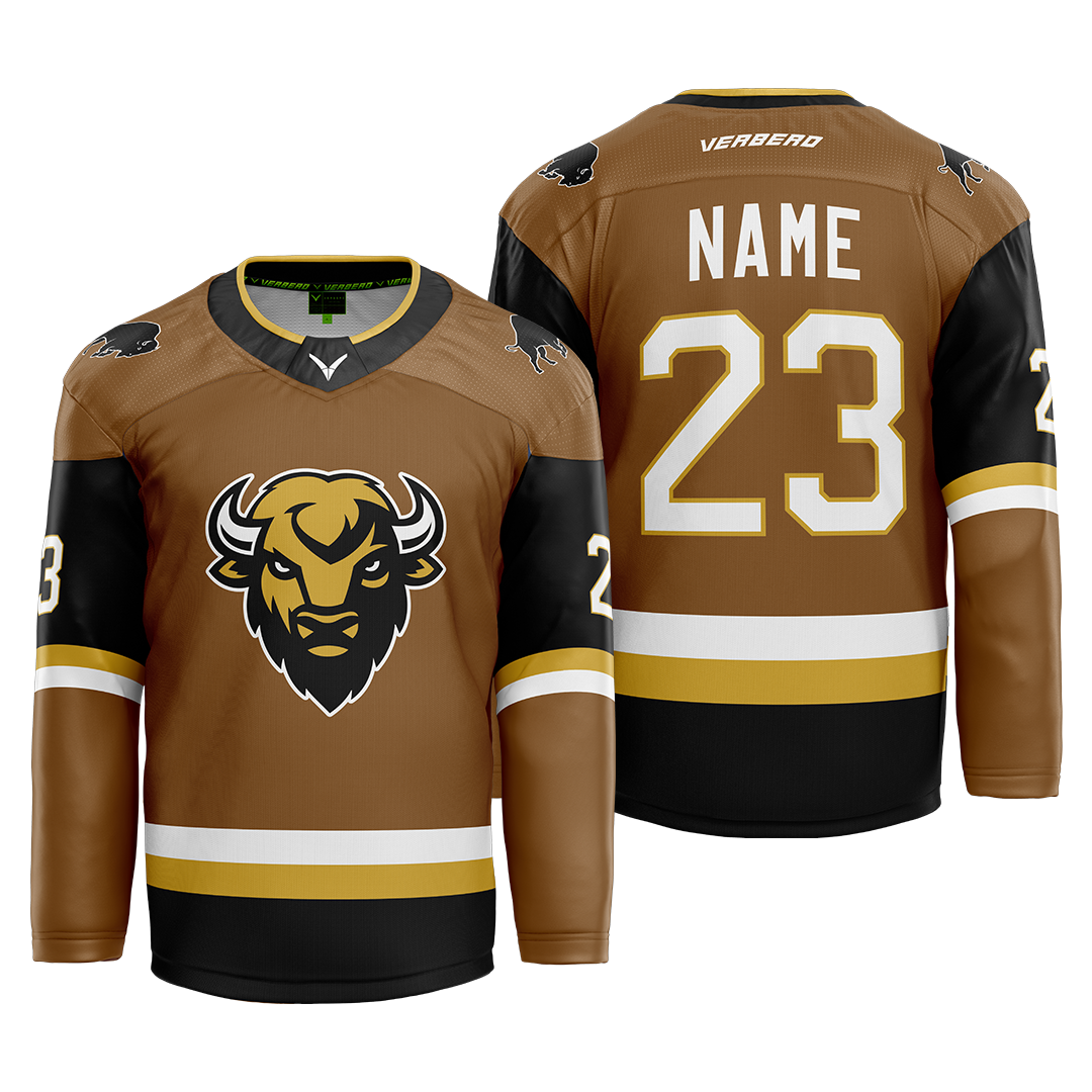 Skate Of The Union Custom Brown Sublimated Jersey