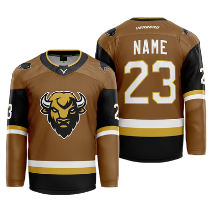 Skate Of The Union Custom Brown Sublimated Jersey