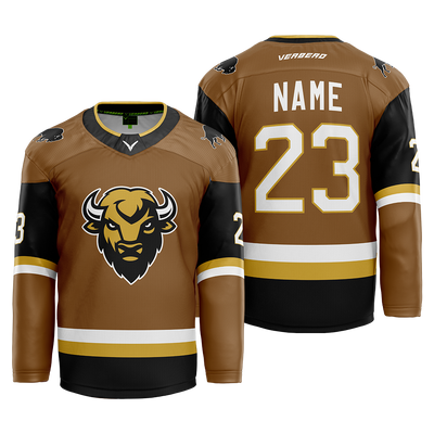 Skate Of The Union Custom Brown Sublimated Jersey