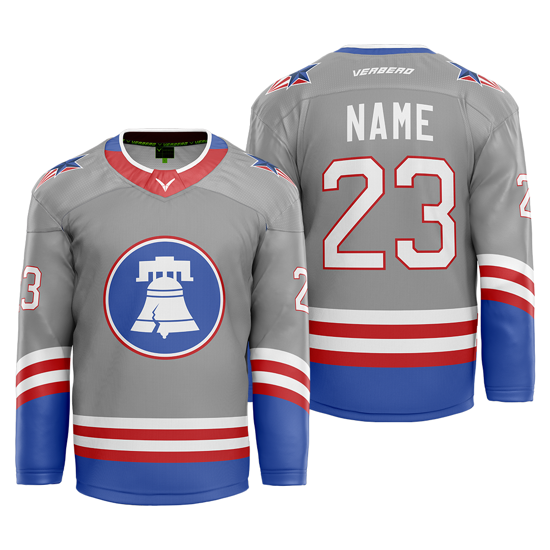 Skate Of The Union Custom Grey Sublimated Jersey