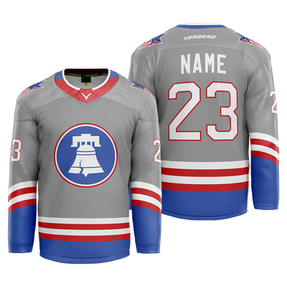 Skate Of The Union Custom Grey Sublimated Jersey