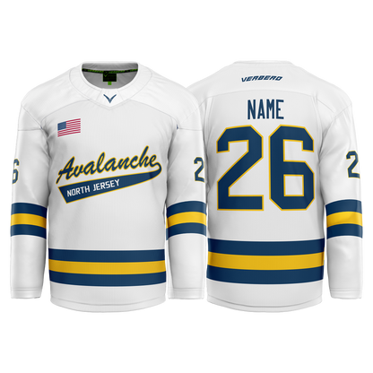 Stripes Co Custom White Tackle Twill Jersey