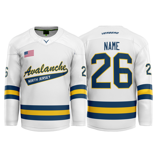 Stripes Co Custom White Tackle Twill Jersey