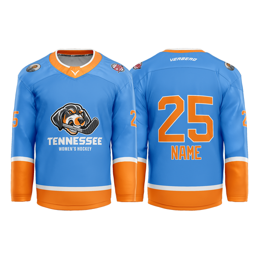 Tennessee Women's Fan Custom Blue Sublimated Jersey