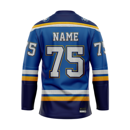 St.Louis Blues AAA Royal Sublimated With Twill Authentic Jersey