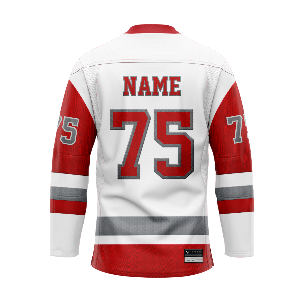 Elite Prospects White Sublimated With Twill Authentic Jersey