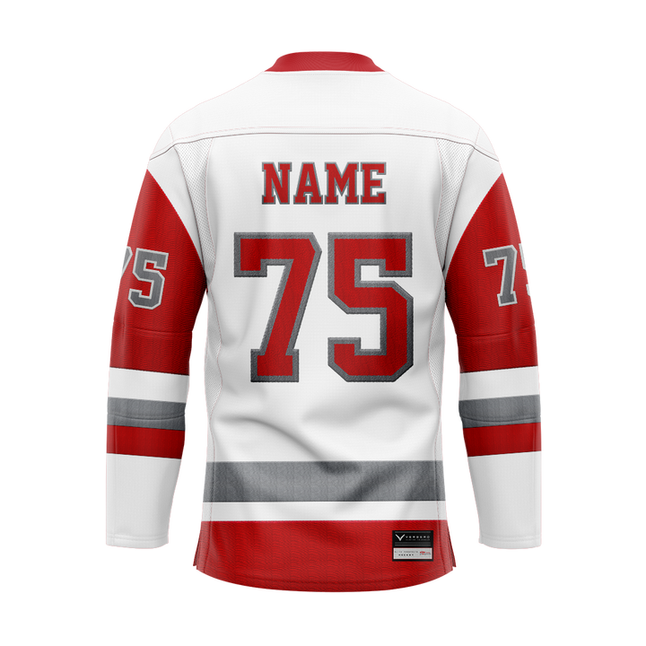 Elite Prospects White Sublimated With Twill Authentic Jersey