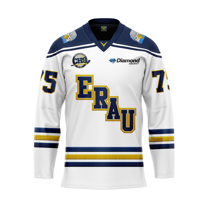 ERAU White Custom Replica Sublimated Jersey