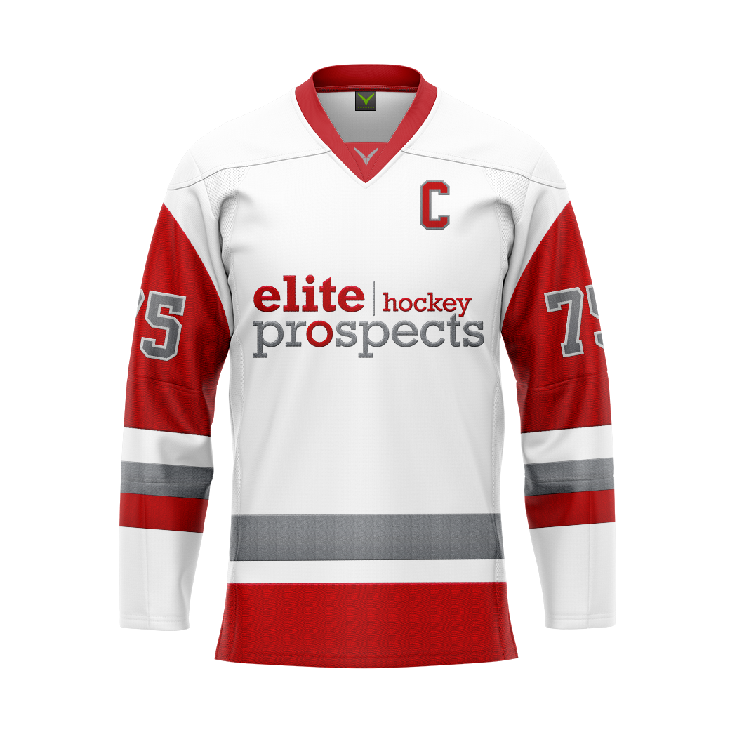 Elite Prospects White Sublimated With Twill Authentic Jersey