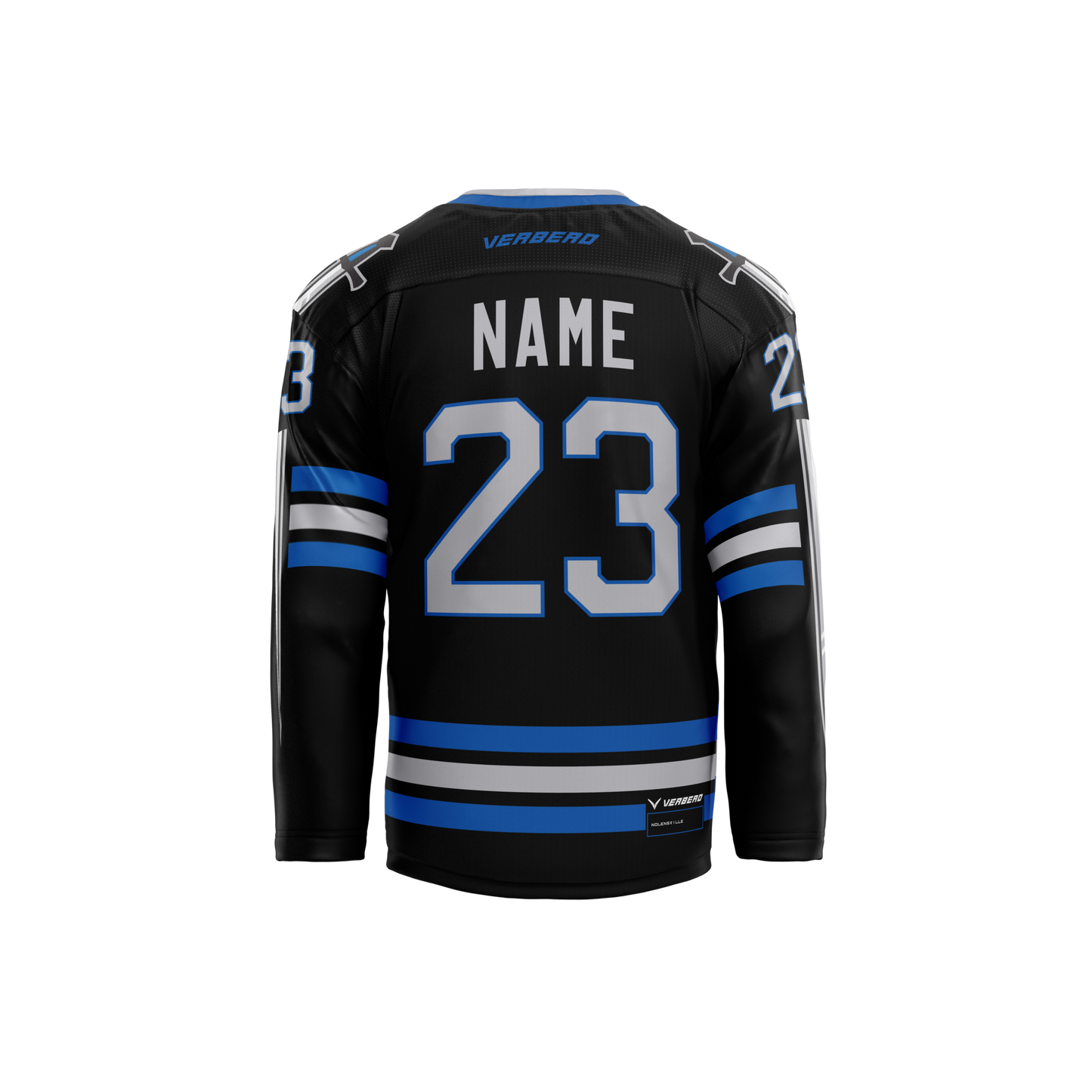 Nolensville HS Hockey Custom Black Hybrid Jersey