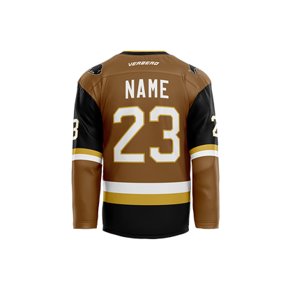 Skate Of The Union Custom Brown Sublimated Jersey