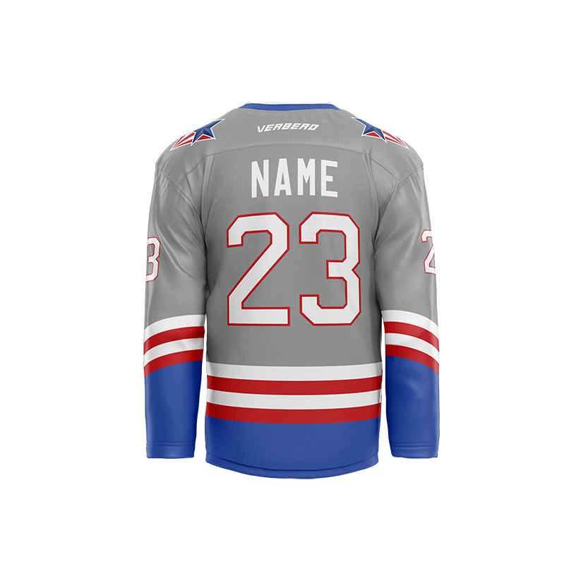 Skate Of The Union Custom Grey Sublimated Jersey