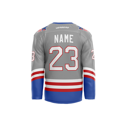 Skate Of The Union Custom Grey Sublimated Jersey