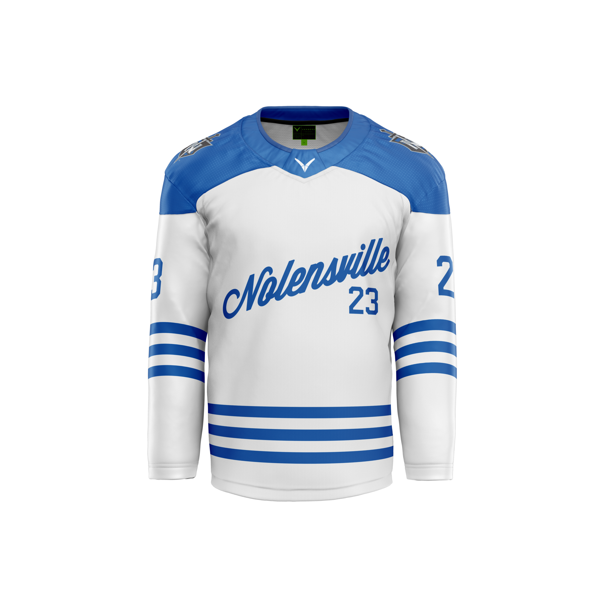 Nolensville HS Hockey Custom White Hybrid Jersey