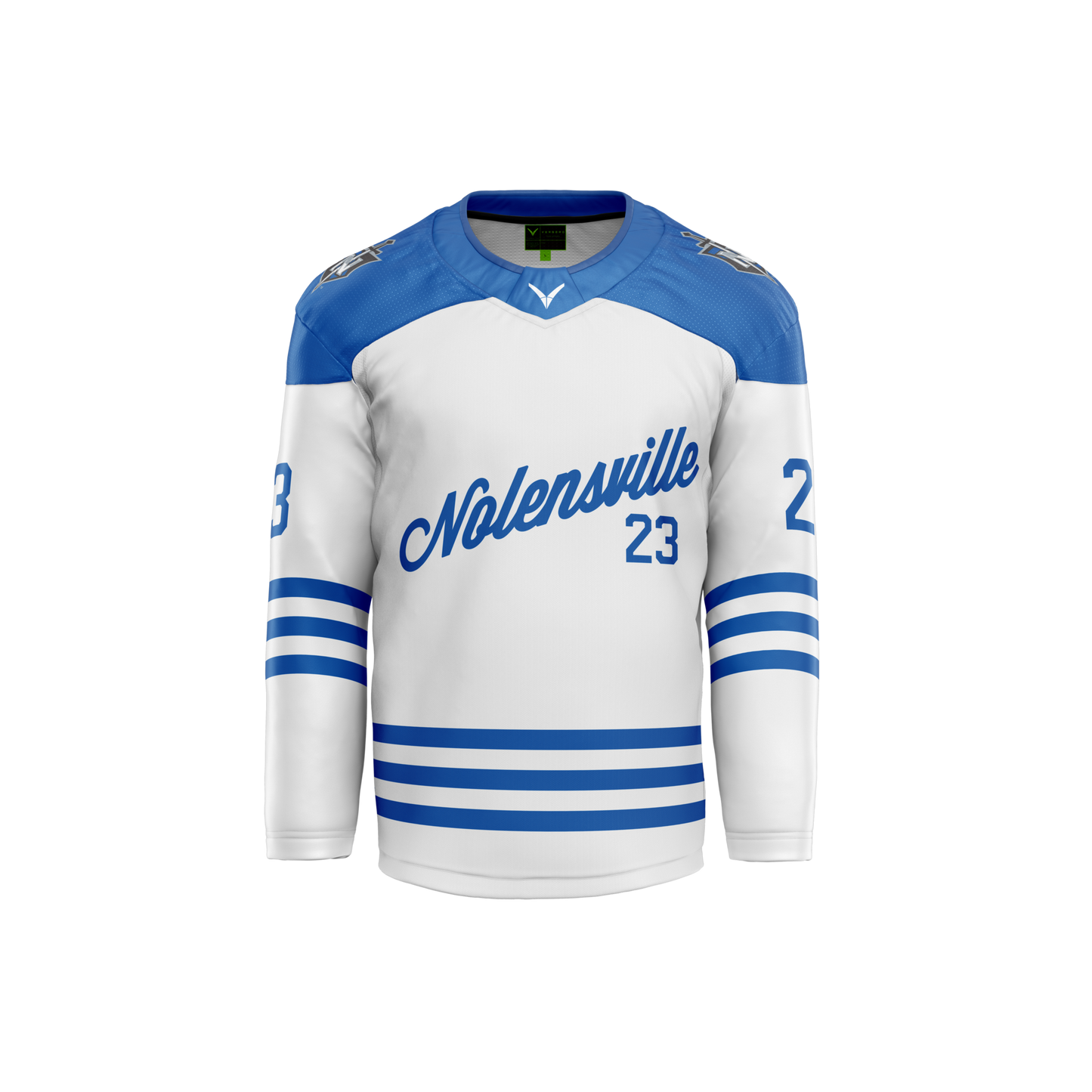 Nolensville HS Hockey Custom White Hybrid Jersey