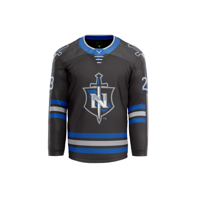 Nolensville HS Hockey Custom Black Hybrid Jersey