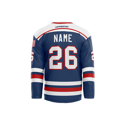 Nolensville Father/Son/Daughter Skate Custom Sublimated Reversible Blue Jersey