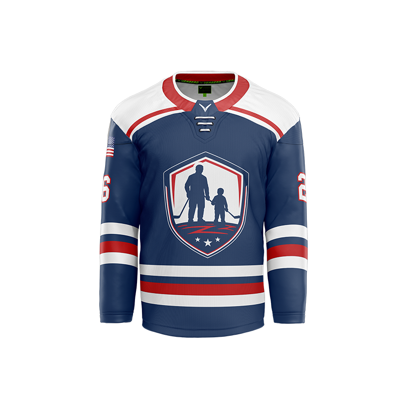 Nolensville Father/Son/Daughter Skate Custom Sublimated Reversible Blue Jersey
