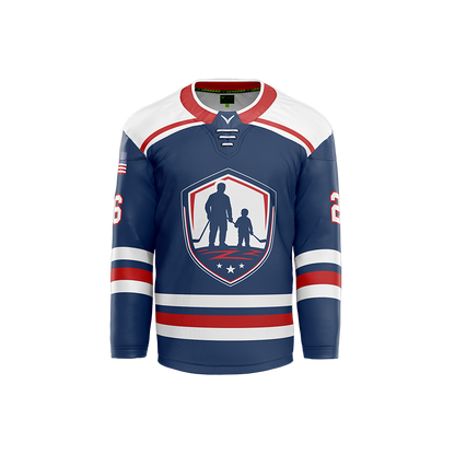 Nolensville Father/Son/Daughter Skate Custom Sublimated Reversible Blue Jersey