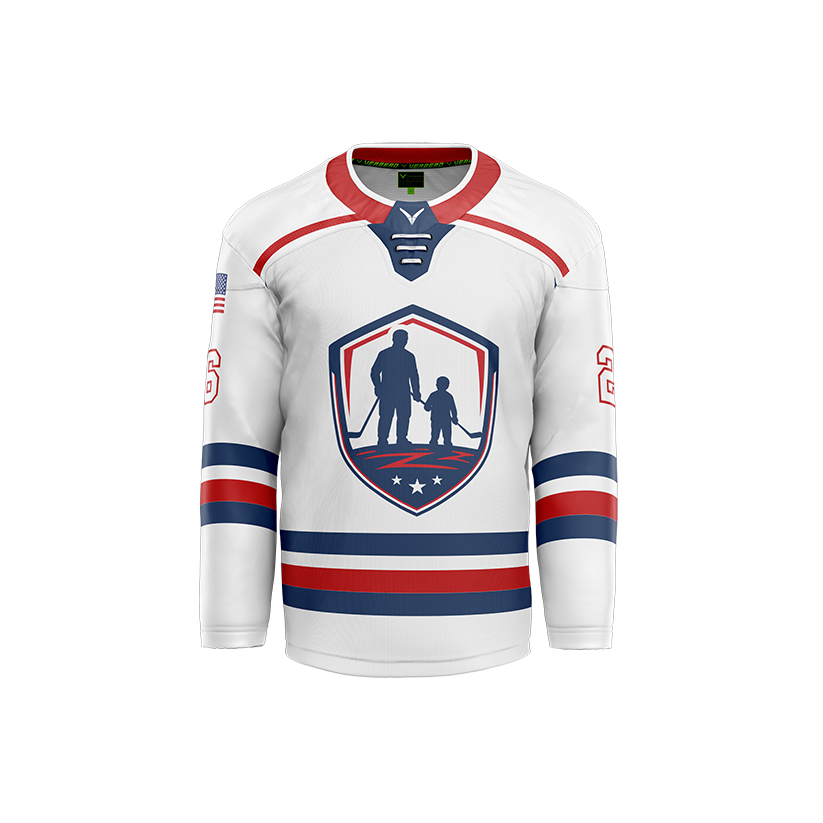 Nolensville Father/Son/Daughter Skate Custom Sublimated Reversible White Jersey