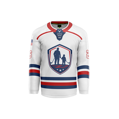 Nolensville Father/Son/Daughter Skate Custom Sublimated Reversible White Jersey