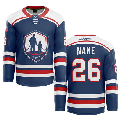 Nolensville Father/Son/Daughter Skate Custom Sublimated Reversible Blue Jersey