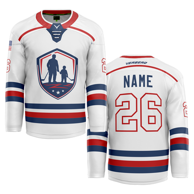 Nolensville Father/Son/Daughter Skate Custom Sublimated Reversible White Jersey