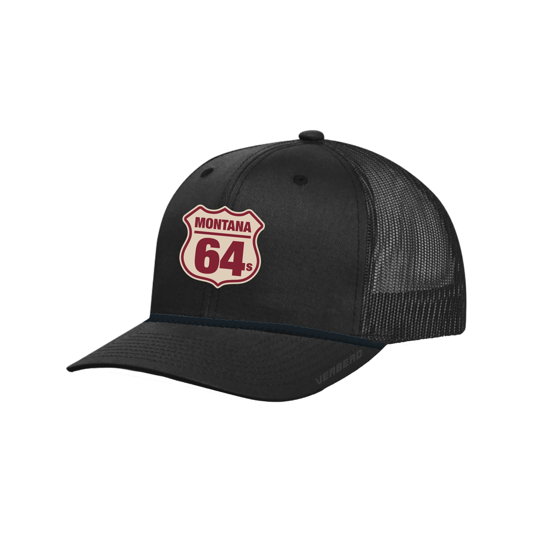 Montana 64s Black Snapback Trucker Hat