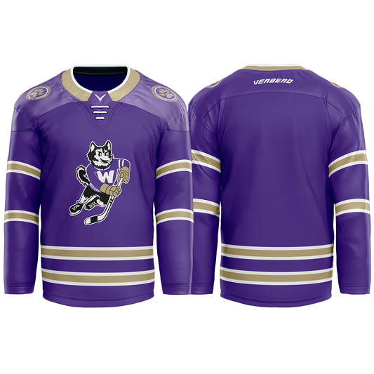 U of Washington Mens purple Sublimated with Twill Replica Jersey