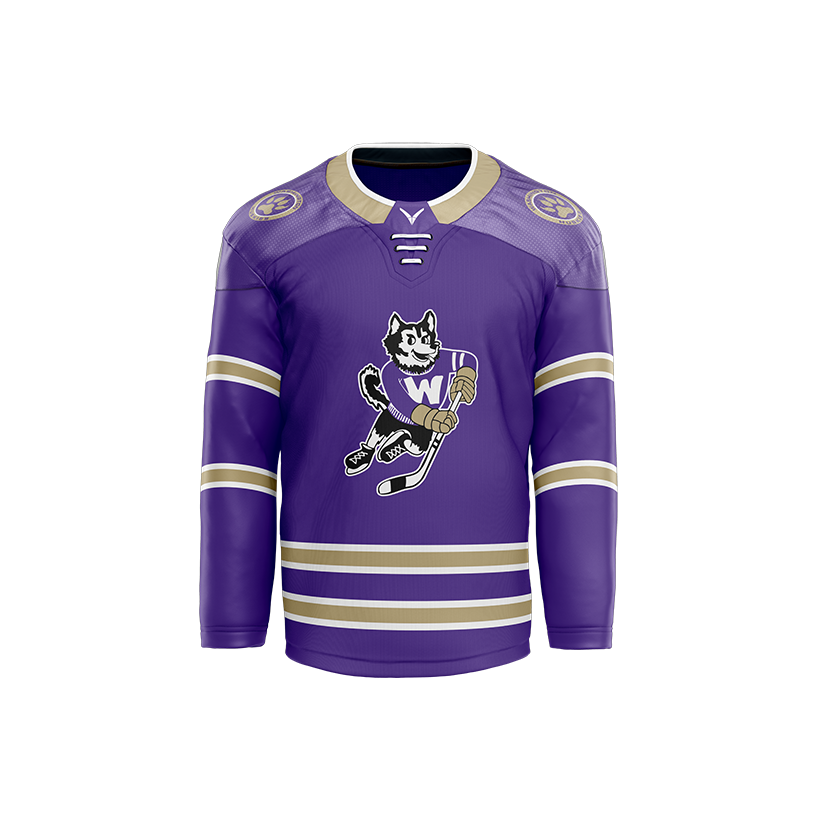 U of Washington Mens purple Sublimated with Twill Replica Jersey
