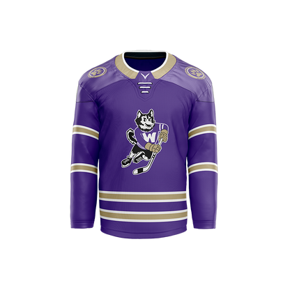 U of Washington Mens purple Sublimated with Twill Replica Jersey