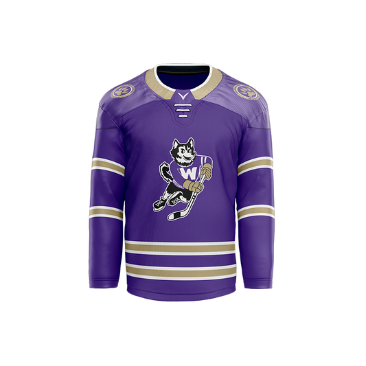 U of Washington Mens purple Sublimated with Twill Replica Jersey
