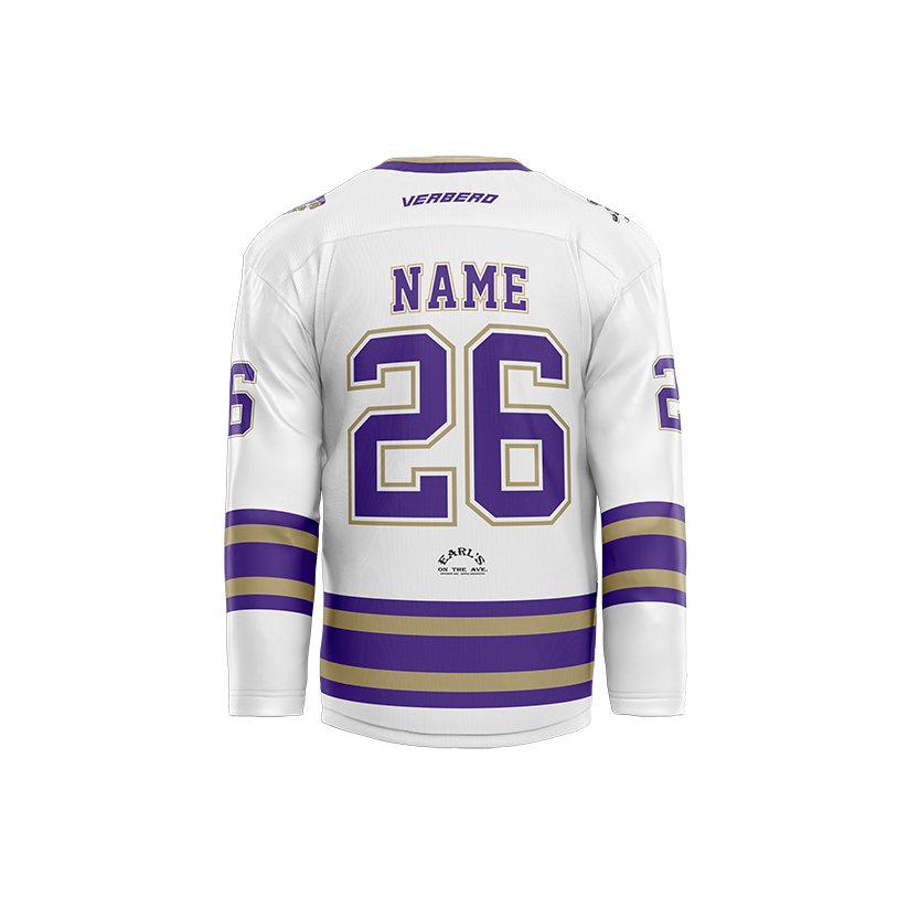 U of Washington Mens White Custom Sublimated with Twill Replica Jersey
