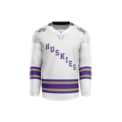 U of Washington Mens White Sublimated with Twill Replica Jersey