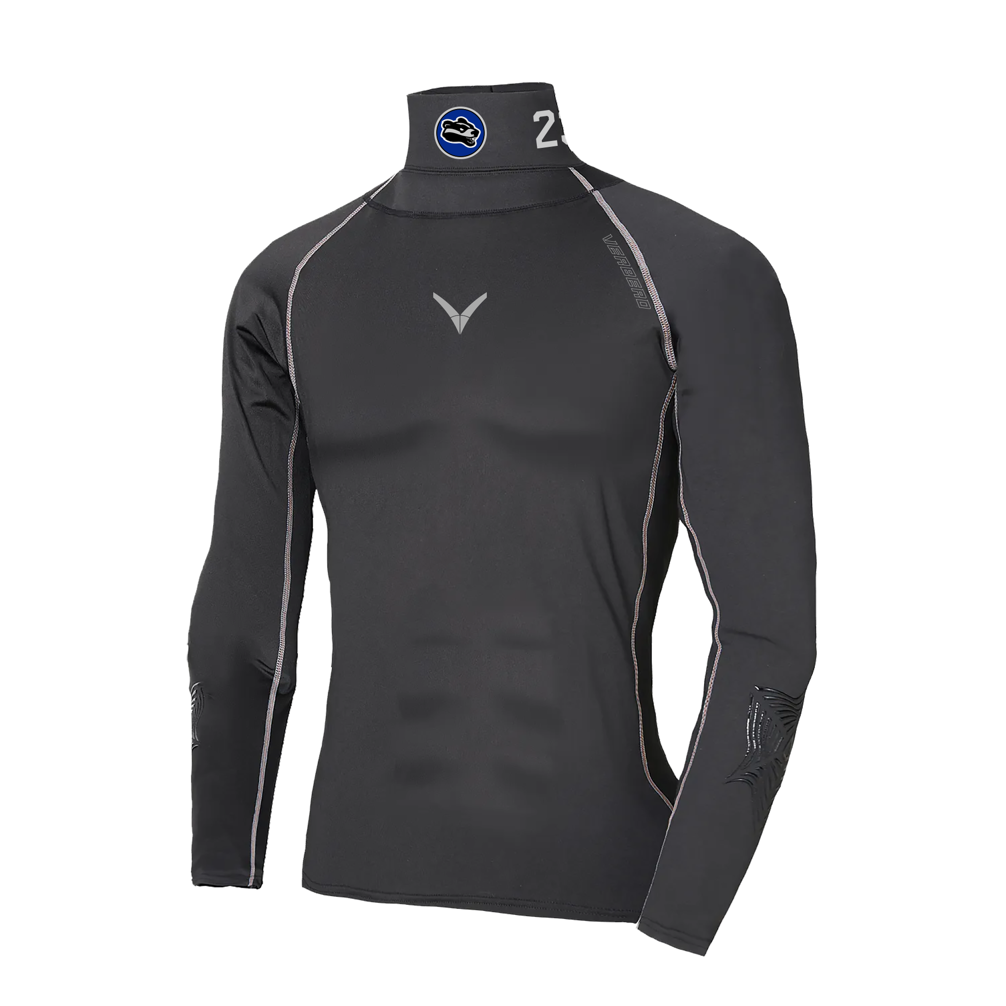 Upstate Badgers Boys Custom V Armor Protective Compression Shirt