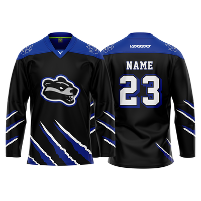 Upstate Badgers Boys Custom Sublimated Away Jersey
